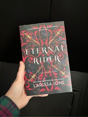 Eternal Rider by Larissa Ione — Black & Red Paperback